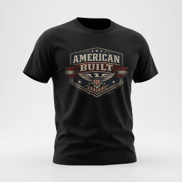 Camiseta Construído nos EUA Antigo
