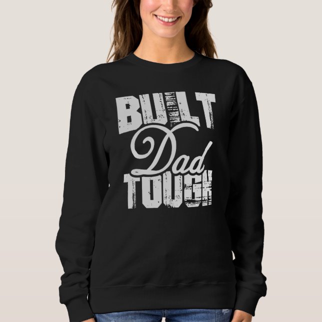 Camiseta Construído Pai Difícil nas Costas (Frente)