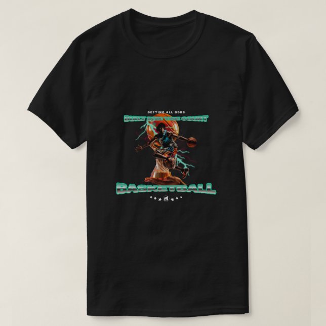 CAMISETA CONSTRUÍDO PARA A QUADRA, BASQUETE (Frente do Design)