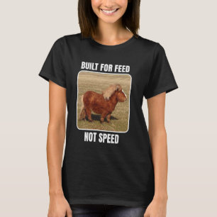 Camiseta Construído para Alimentação Não Velocidade Cavalo