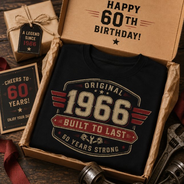Camiseta Construído para Durar Original de 1966 Edição de 6 (Criador carregado)