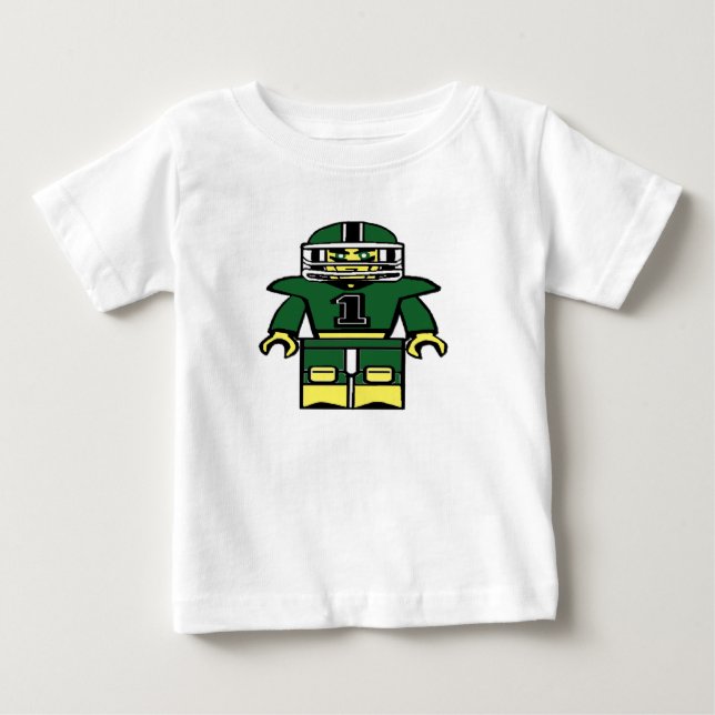 Camiseta Construído para o Tee de Futebol deste Bebê (Frente)