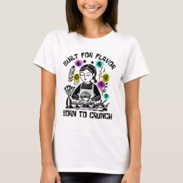 Camiseta Construído Para Sabor Nascido Para Crocar