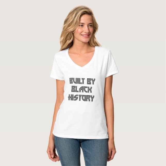 Camiseta Construído pela História Negra (Frente Completa)
