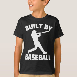 Camiseta Construído Por Beisebol Beisebol Engraçado Para Ho