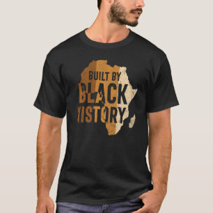 Camiseta Construído por Black History African Pride Men Wom