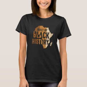 Camiseta Construído por Black History African Pride Men Wom