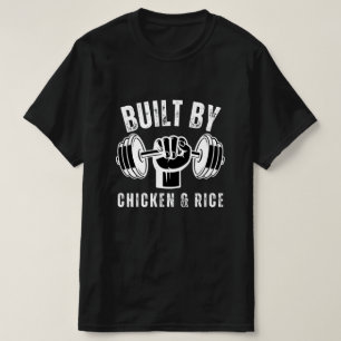 Camiseta Construído Por Frango E Arroz