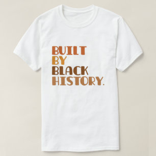 Camiseta Construído por histórico preto