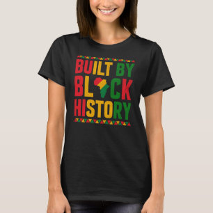Camiseta Construído por histórico preto