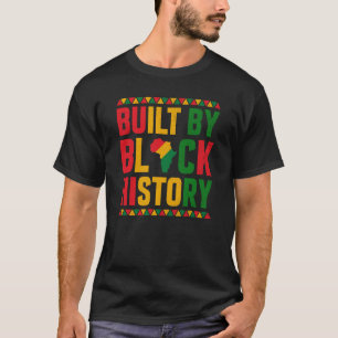 Camiseta Construído por histórico preto