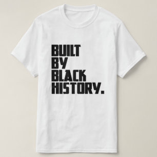 Camiseta Construído por histórico preto