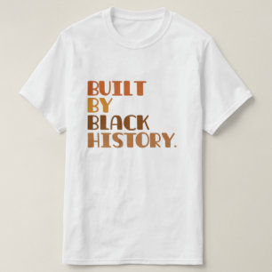 Camiseta Construído por histórico preto