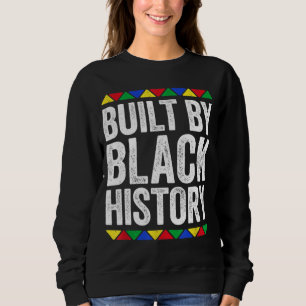 Camiseta Construído por orgulho negro de história negra