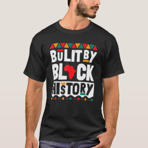 Camiseta Construído Por Professor De História Negra Orgulho