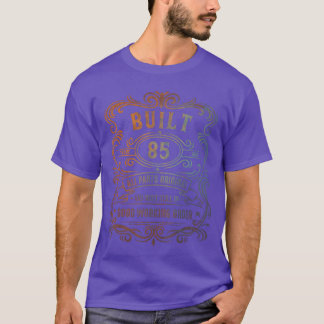 Camiseta Construído Vintage 85 Anos Atrás Engraçado 85º Ani