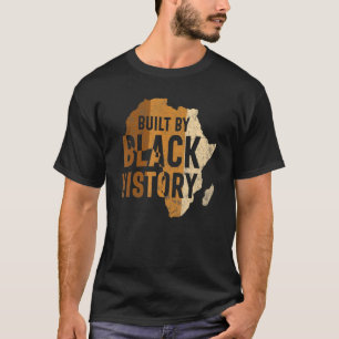 Camiseta Construídos por História Negra Homens do Orgulho M