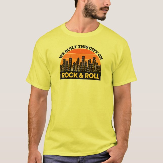 Camiseta Construímos esta cidade em Rock and Roll (Frente)