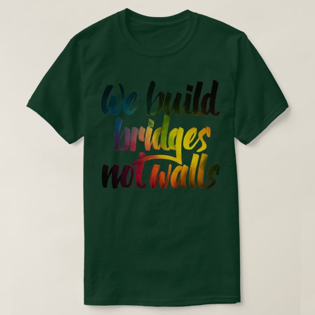Camiseta Construímos pontes não muros (Frente do Design)