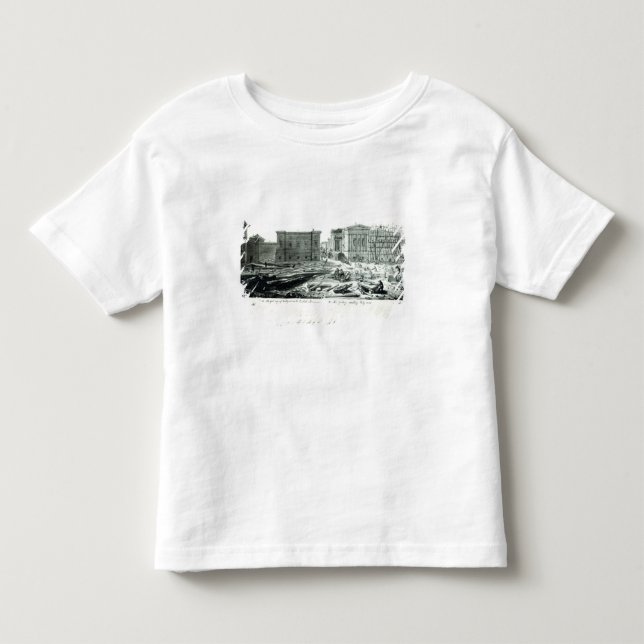 Camiseta Construindo a galeria nova de British Museum (Frente)