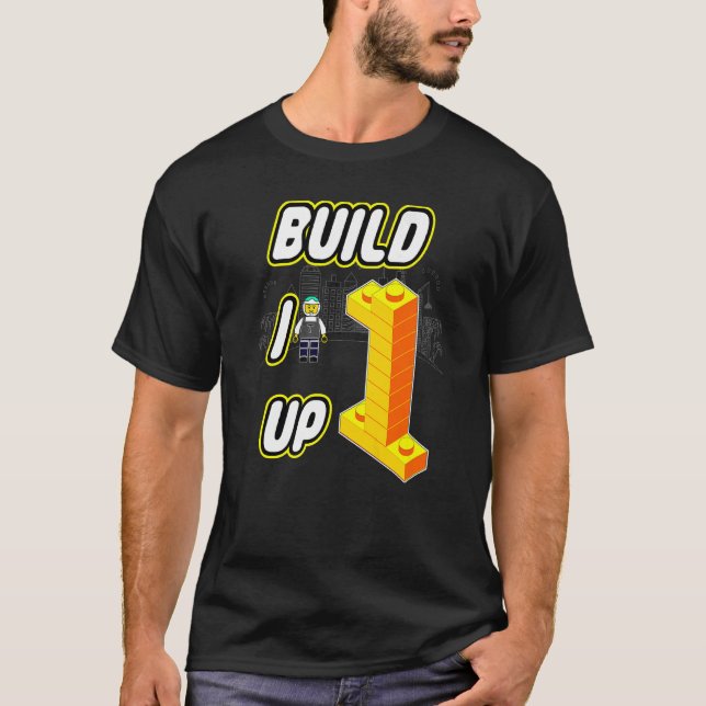 Camiseta Construindo blocos Motif Crie-O (Frente)