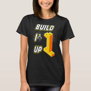 Camiseta Construindo blocos Motif Crie-O