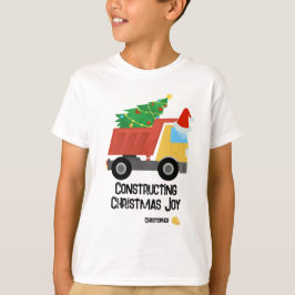 Camiseta Construindo Caminhão de Despejo de Joy Construção 