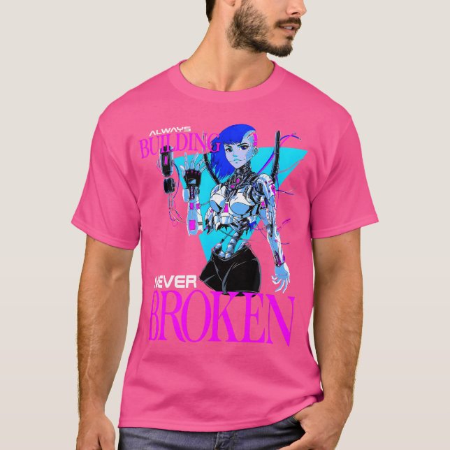 Camiseta Construindo Sempre Nunca Quebrado Construção de Po (Frente)