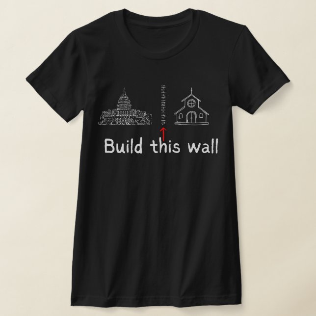 Camiseta Construir este muro e protesto de estado (Postura )