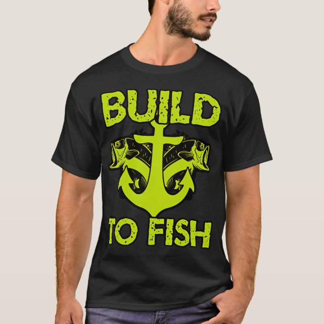 Camiseta Construir para pescar (Frente)