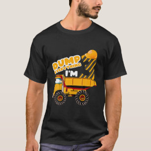 Camiseta Construtor de aniversário de 3 anos de Caminhão de