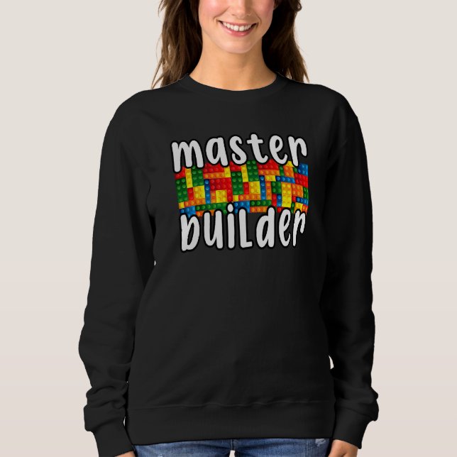 Camiseta Construtor de Blocos de Brick Construtor Mestre (Frente)