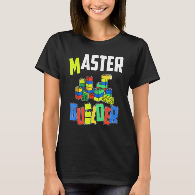 Camiseta Construtor de Blocos de Construção do Bloco do Mas (Frente)