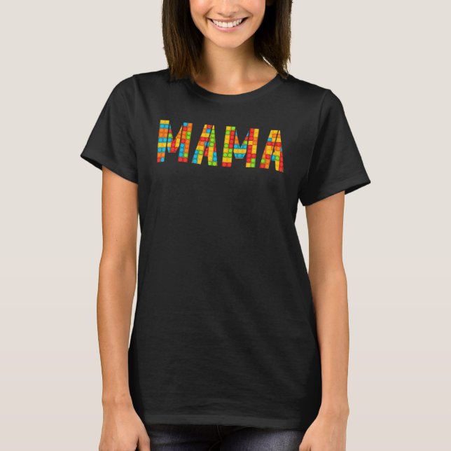 Camiseta Construtor de Blocos Mama do Brick (Frente)