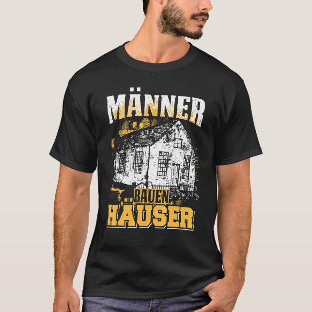 Camiseta Construtor de Casas Domésticas do Mens Builder (Frente)