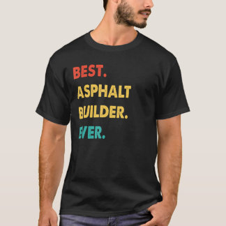Camiseta Construtor de melhor asfalto retrorreflector de se