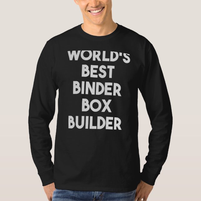 Camiseta Construtor de melhores encadernadores do mundo (Frente)
