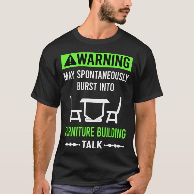 Camiseta Construtor de Móveis Carpintaria Carpinteiro (Frente)