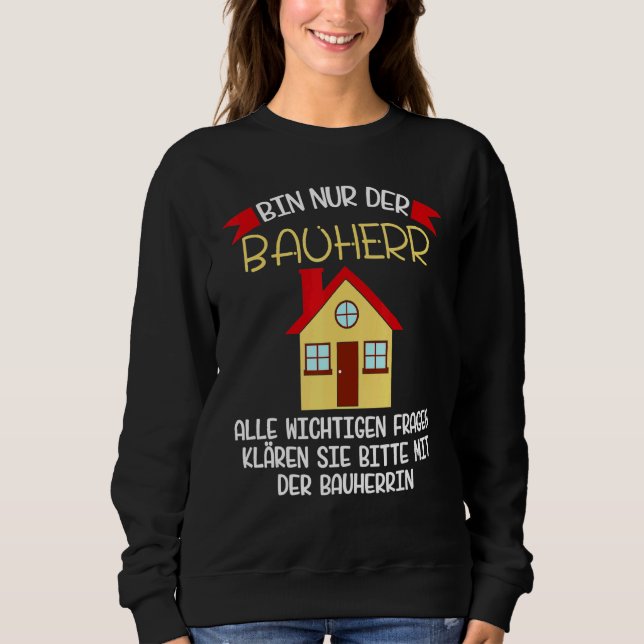 Camiseta Construtor De Sites De Construção Dizendo Ideia So (Frente)