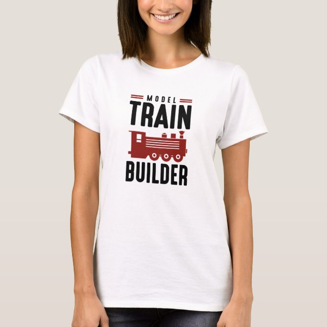 Camiseta Construtor de Trem Modelo (Frente)