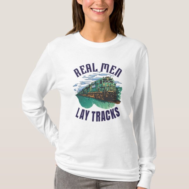 Camiseta Construtor de Trilhos Orgulhoso (Frente)