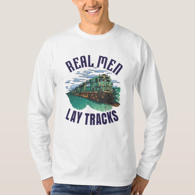 Camiseta Construtor de Trilhos Orgulhoso (Frente)