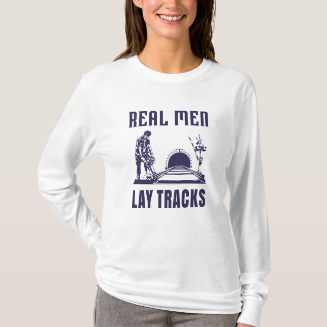 Camiseta Construtor de Trilhos Orgulhoso (Frente)