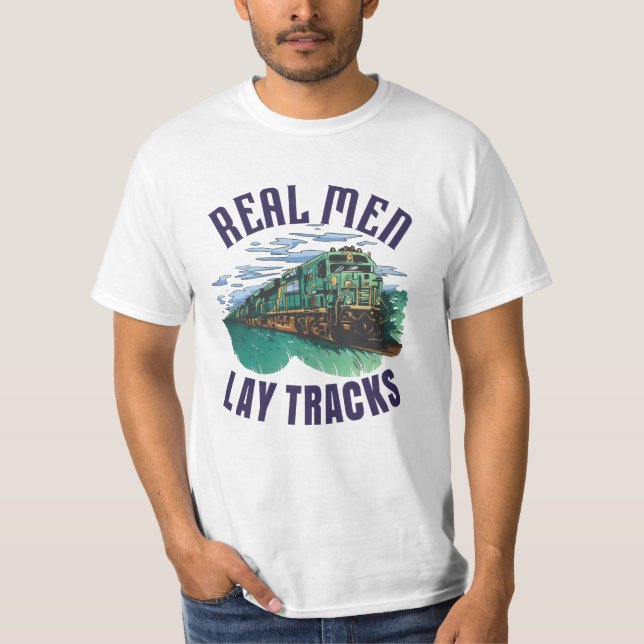 Camiseta Construtor de Trilhos Orgulhoso (Frente)