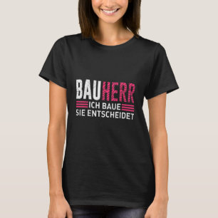 Camiseta Construtor Eu construo você decide casa própria Co