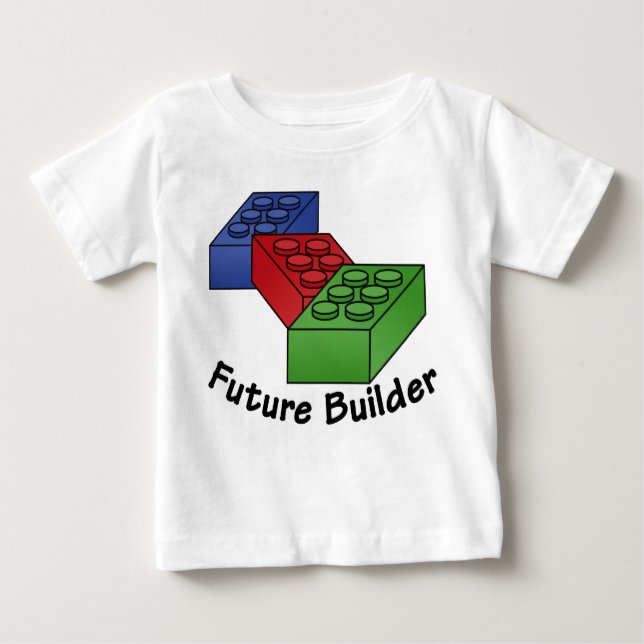 Camiseta Construtor futuro - blocos de apartamentos (Frente)