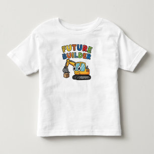 Camiseta Construtor Futuro Escavadeira Fofa