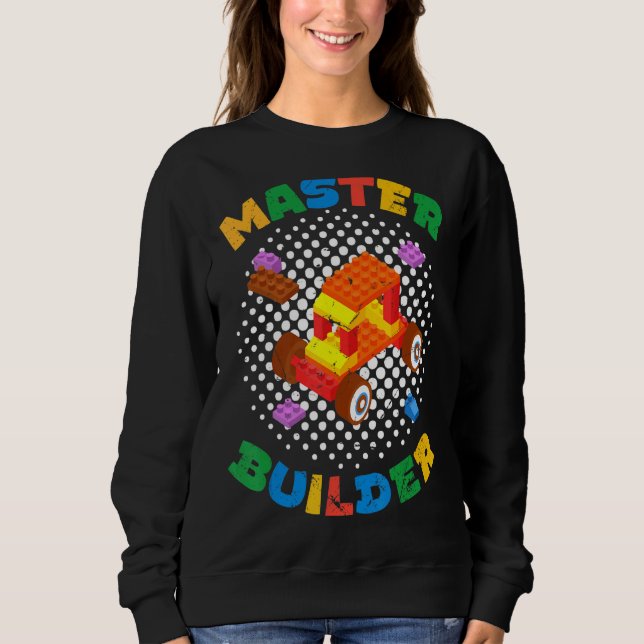 Camiseta Construtor Mestre Bloqueia Brick Builder (Frente)