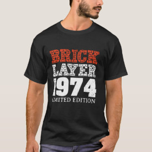 Camiseta Construtor Mestre de Camada de Gancho de 50 Festas