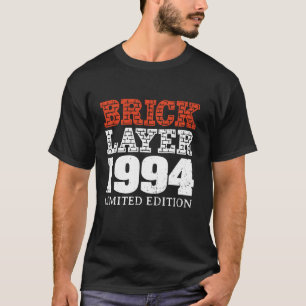 Camiseta Construtor Mestre de Camada de Gancho de aniversár